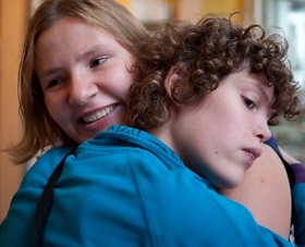 increase social interaction child autism photo